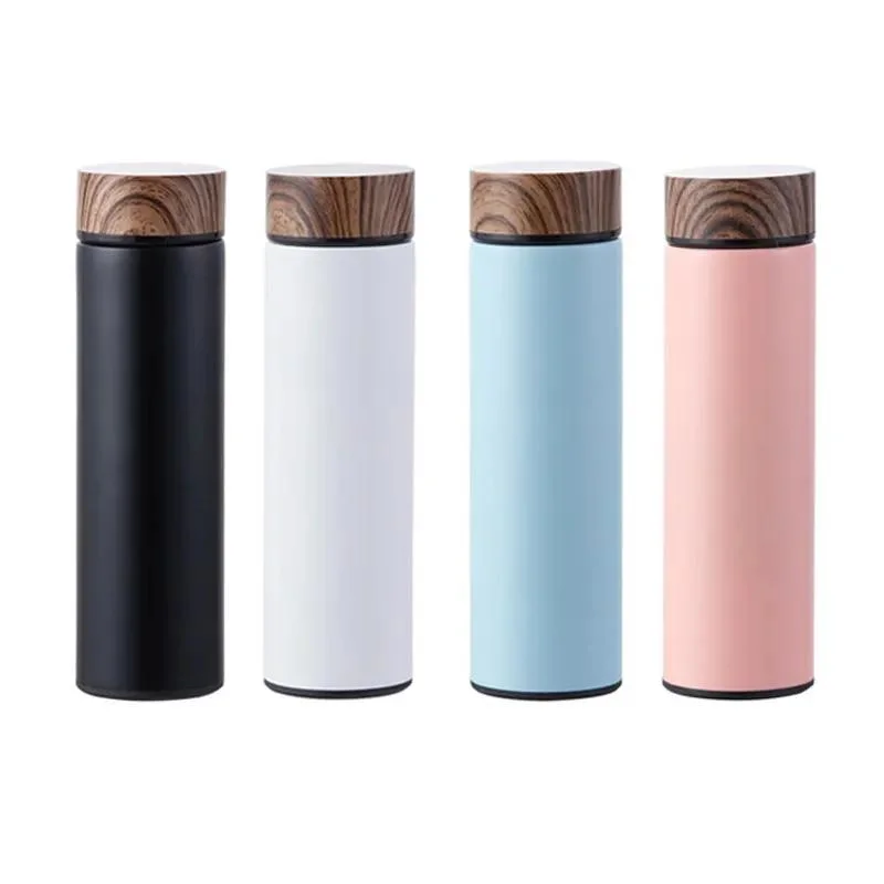 Stainless Steel Insulated Water Bottle Smart LED Temperature Display Intelligent Vacuum Water Flask