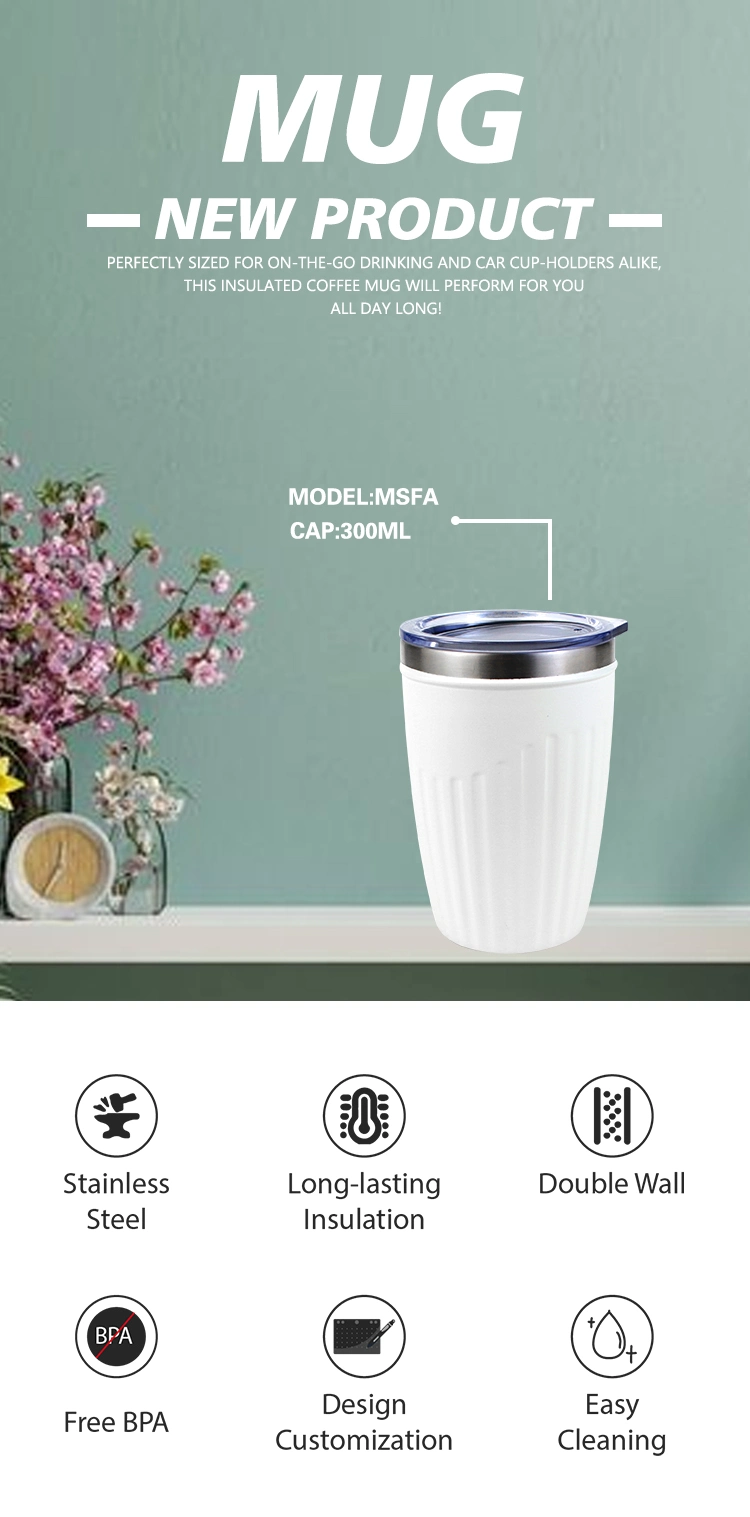 12oz 350ml Custom Pattern&Logo Tumbler Thermos Flask Double Wall 304 Stainless Steel Coffee Thermo Mugs 12 Oz for Daily Life