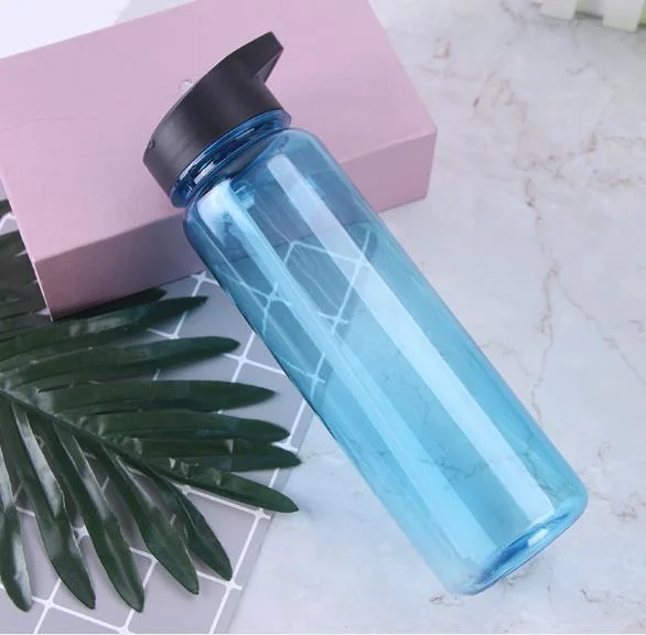 Wholesale Eco-Friendly Custom 750ml BPA Free Gym Cheap Clear Drinking Sports Plastic Water Bottle with Straw