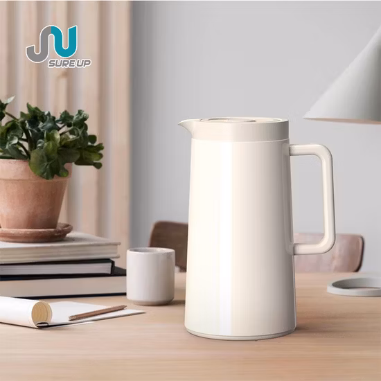 2023 nuovo rivestimento esterno in vetro personalizzato in acciaio inossidabile personalizzato in fabbrica per caffettiera, caraffa per caffè, caraffa sottovuoto, thermos per caffè con manico in legno