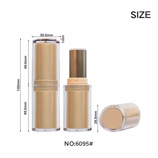 Bottiglie di fondotinta per olio essenziale di lozione airless sottovuoto in plastica a forma di U riutilizzabili 15/30/50 ml