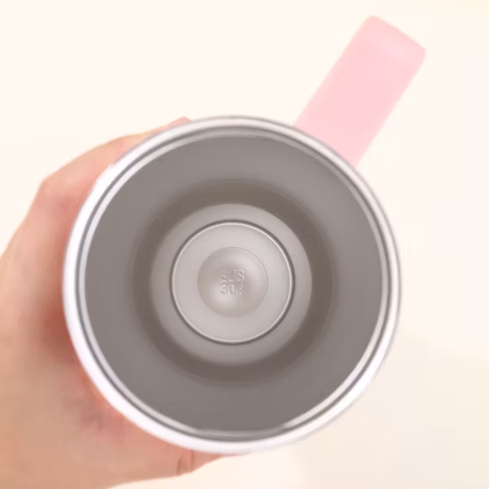 Tazza termica in bambù con coperchio, tazza da caffè a doppio vuoto in acciaio inossidabile, tazza da caffè per bevande fredde e calde