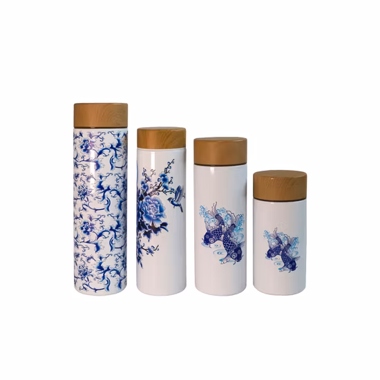 Thermos a doppia parete in acciaio inossidabile Thermos da 400 ml Tazza da tè per ufficio