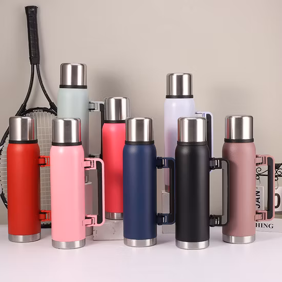 Bottiglia intelligente per bevande sottovuoto con doppio isolamento termico in acciaio inossidabile di lusso personalizzata all'ingrosso